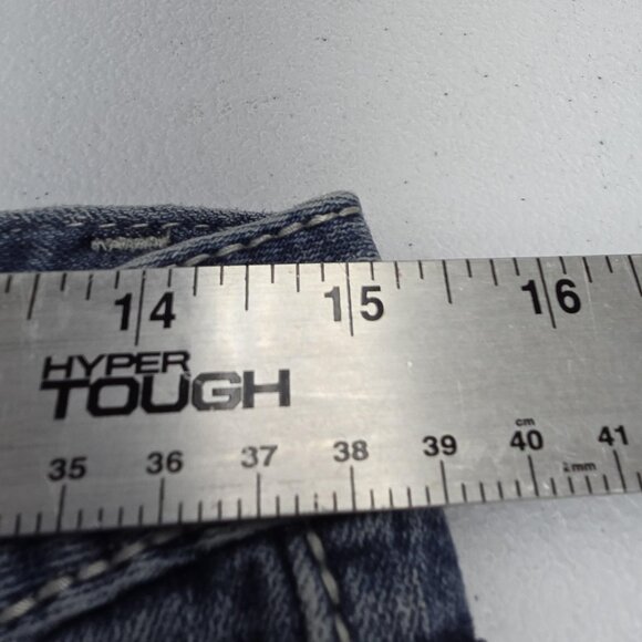 ReRock for Express Jeans Womens 6R Skinny Distressed Embroidered Pockets Denim - Picture 12 of 14